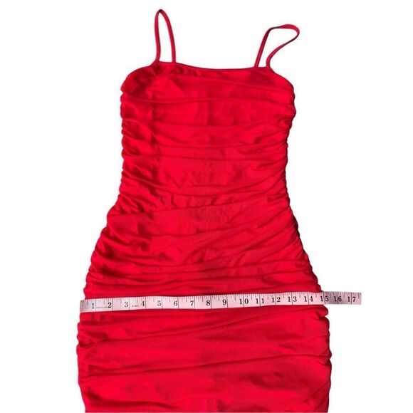 Revolve BY THE WAY Milani Ruched Maxi Dress in Red Size S - Picture 9 of 10